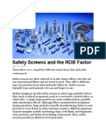 Safety Screens ROB Factor Comparison