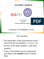 Uncertainty Analysis: A Measure of Confidence Level .