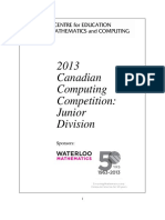 2013 Canadian Computing Competition: Junior Division: Sponsors