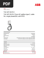 Data-Sheet Carregadores ABB TAC-W7-G5-R-0