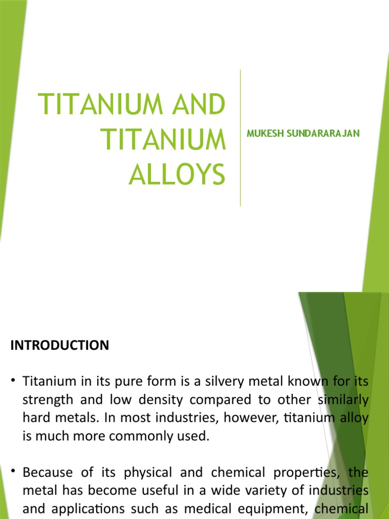 Titanium and Titanium Alloys PDF Titanium Alloy