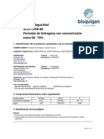 Peróxido de Hidrogeno para Plasma Al 60%