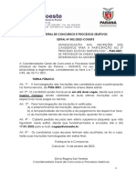 Edital #002-2022-COGEPS - Homologação de Inscrições