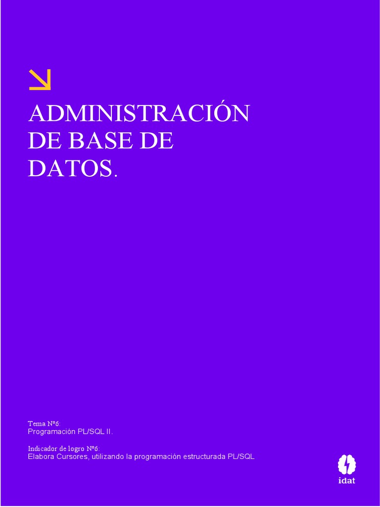 Cursores en PL/SQL: Guía Práctica | PDF | Pl / Sql | SQL