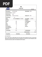 Compensation Salary Slip Asgn