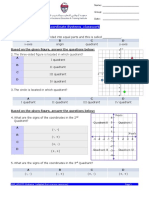 Worksheet-Coordinate Systems - Classwork: A B C D Based On The Given Figure, Answer The Questions Below: A B C D