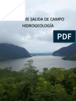 Informe Salida de Campo Hidrogeología