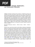 2016, Grootenboer, The Affective Domain, Mathematics, and Mathematics Education