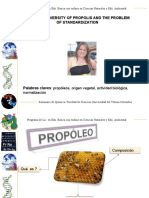 Divers Id Ad Quimica de Propoleos y Problemas de Estandarizacion