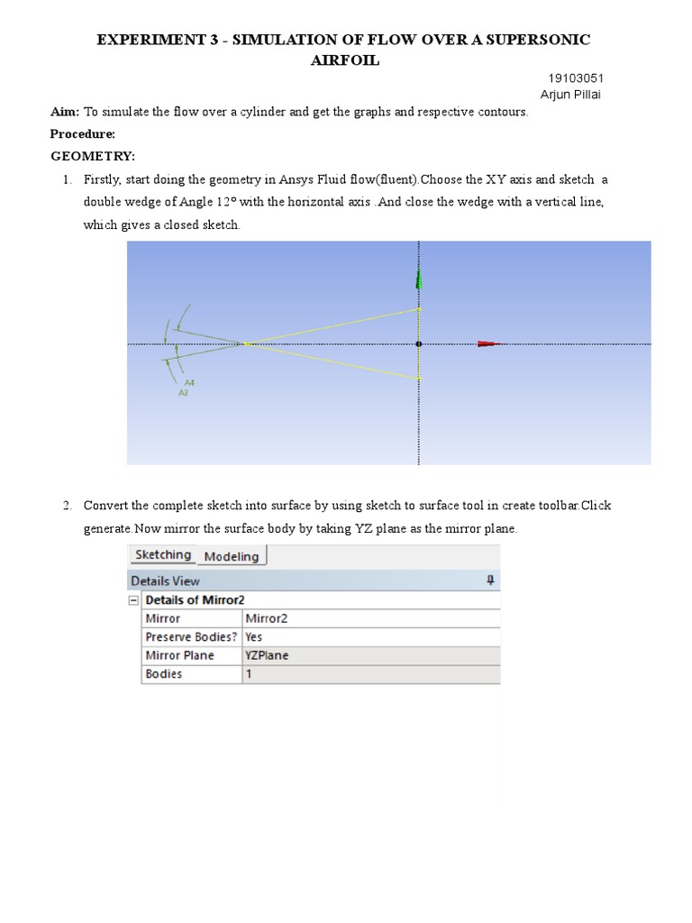 Supersonic Airfoil Flow Simulation Guide | PDF | Turbulence | Mach Number