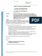 Informe de entrega de observaciones y documentos de PAO