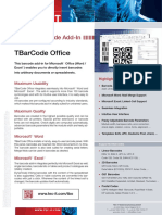 Tbarcode Office: Office Barcode Add-In