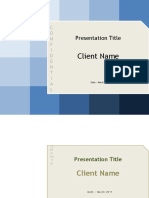 Client Name: Presentation Title