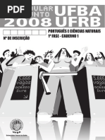 2008 Prova Portugues e Ciencias Naturais - Caderno 1 Fase 1