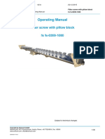 Operating Manual: Filter Screw With Pillow Block Fs fs-0200-1000