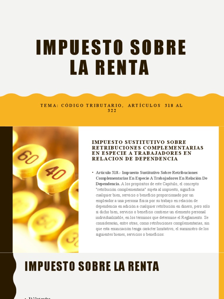 Impuesto Sobre La Renta | PDF | Impuestos | Impuesto sobre la renta