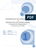 1ro Experiencia de Aprendizaje Diagnostica 0