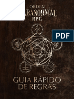 Ordem Paranorma RPG - Guia Rapido de Regras