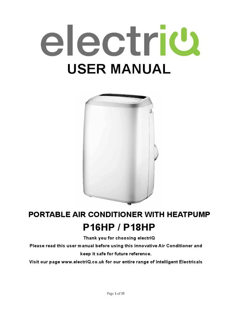 P18HP Air Conditioning Manual PDF Air Conditioning Ac Power Plugs