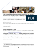 Informe de Avance Biblioteca 2010 - 2011