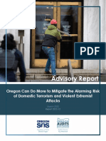 Oregon Secretary of State Domestic Terrorism Report