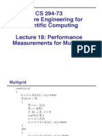CS 294-73 Software Engineering For Scientific Computing Lecture 18: Performance Measurements For Multigrid
