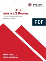 Prolam H1.2 and H3.2 Beams.: Design and Install Guide