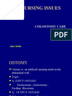 Nursing Issues: Colostomy Care