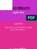 Juego Bíblico Quien Dijo