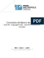 08 Linguagem SQL Stored Procedures e Funcoes CONCEITOS DE BANCO DE DADOS IMD