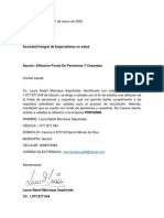 Carta de Solicitud de Afiliación