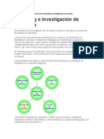 Relación Entre Marketing e Investigación de Mercado