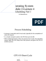 Operating System Module 2-Lecture 4: Scheduling Part 1