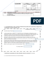 Evaluación Sustantivos y Adjetivos