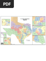 Texas Railroad Commission District Map | PDF | Texas