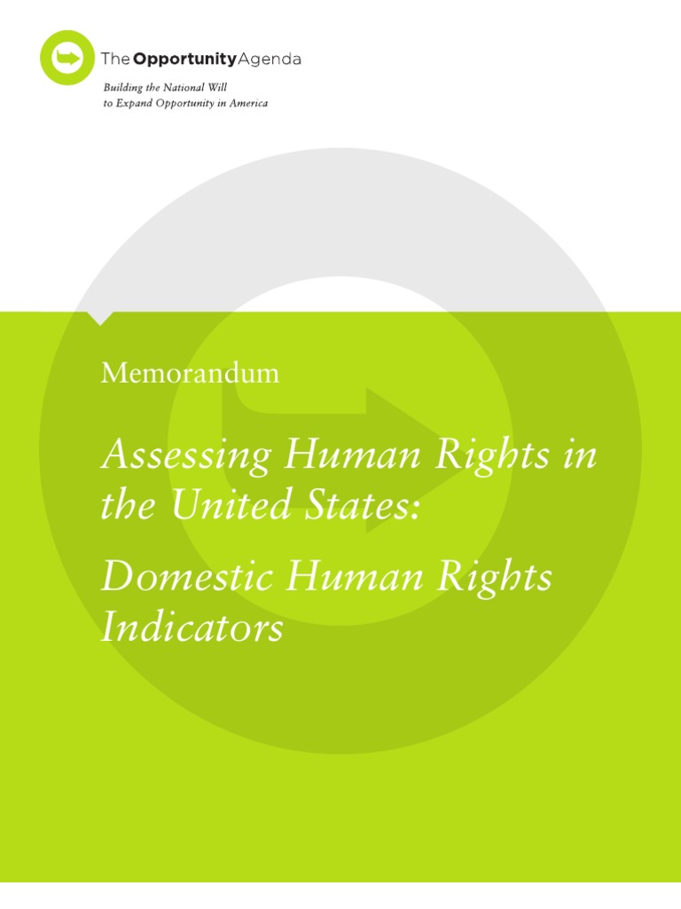 U.S. Human Rights Indicators Assessment | PDF | Human Rights | Non ...