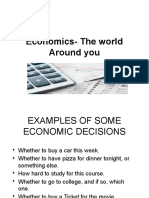 Economics- Understanding Scarce Resources and Economic Choices