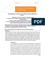 Thermal Barrier Coatings For Gas-Turbine Engine Applications-A Review