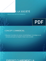 Nom de La Société: Présentation Du Plan Commercial