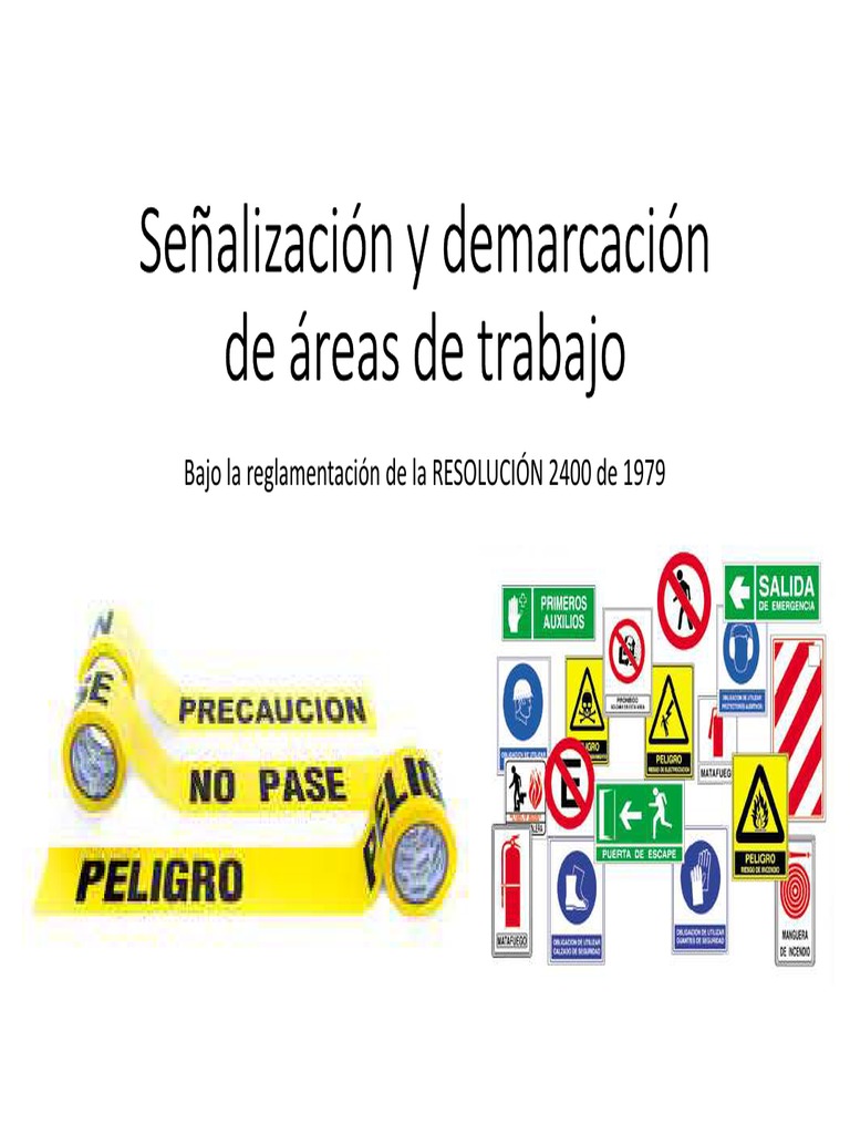 Señalización y Demarcación de Áreas de Trabajo PDF