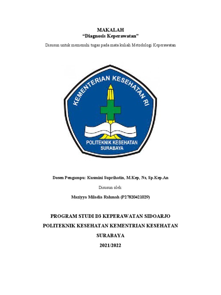 Diagnosis Keperawatan: Definisi dan Komponen | PDF
