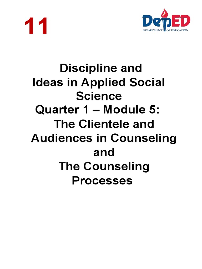 Discipline and Ideas in Applied Social Science Quarter 1 - Module 5 ...
