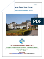Information Brochure: Civil Services Coaching Centre (CSCC)