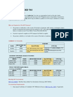 Value Added Tax: Notes