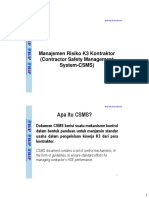 Manajemen K3 Kontraktor (PCRA & ICRA)