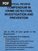 Critical Review: Compendium in Crime Detection, Investigation and Prevention