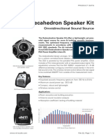 NTi Audio Dodecahedron Speaker Set Product Data