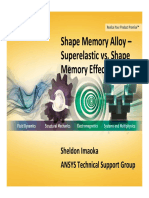 Shape Memory Alloy - Superelastic vs. Shape Memory Effect Models