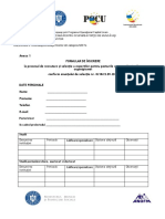 Anexa 1 - Formular Inscriere Concurs