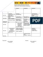 Radio-Based Instruction FM Air Time Slot Discussion Schedule